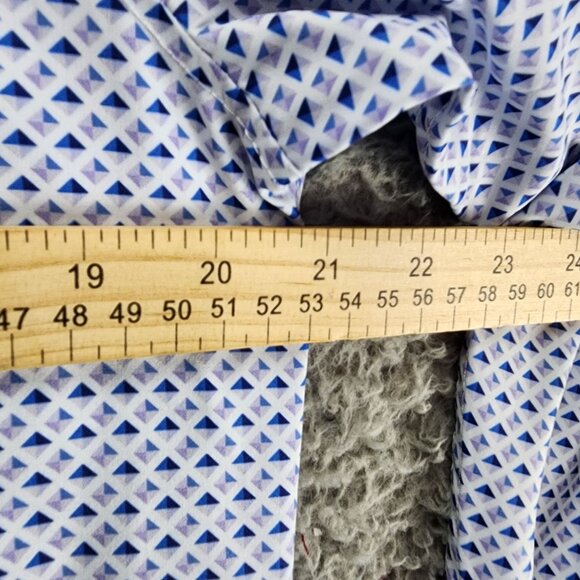 WRK Shirt Mens 15.5 Blue Long Sleeve Button Up Dress *NWT* - Picture 7 of 10